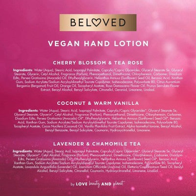 Beloved Hand Lotion Variety Gift Set 3ct - New